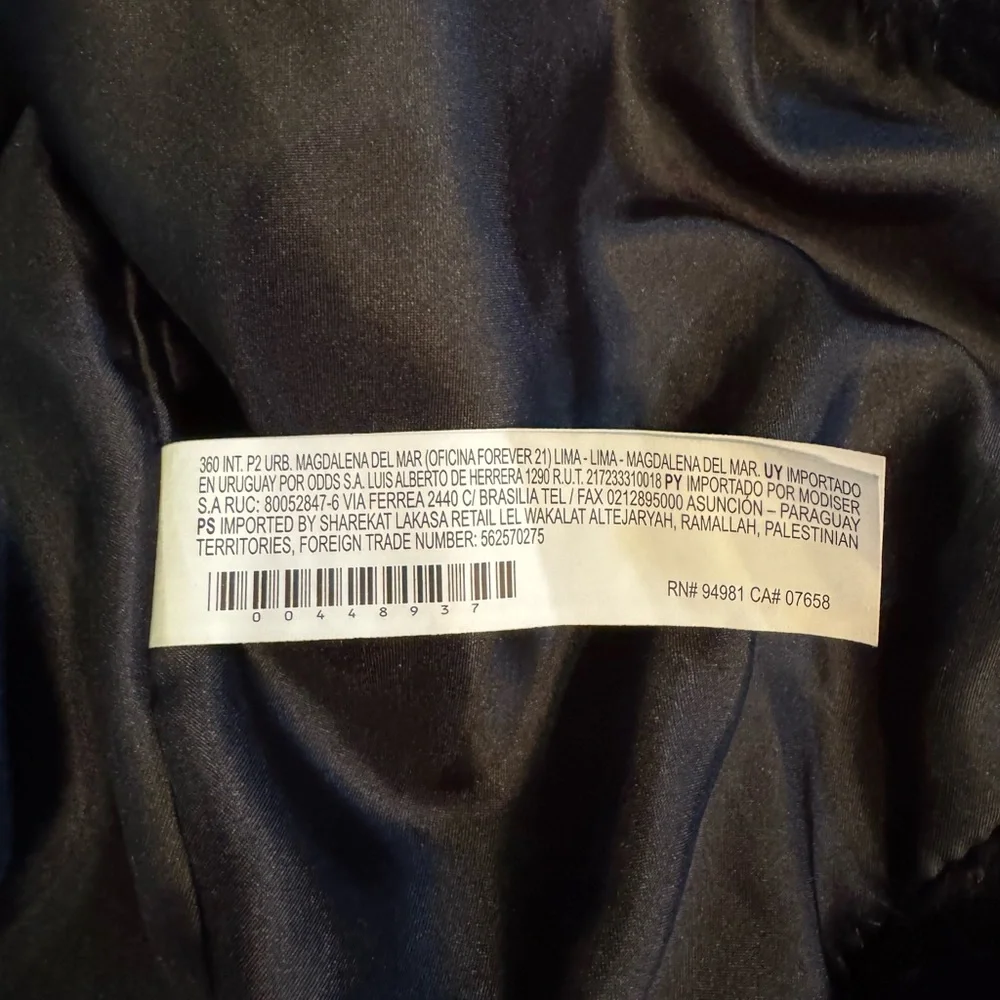 Forever 21 Plush Black Jacket perfect for holidays! - Picture 6 of 7